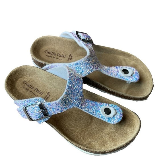 Giulia Palai | Giulia Palai Cork Sparkly Sandals - Picture 1 of 5